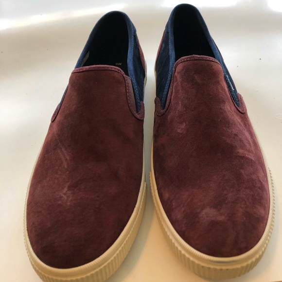 burgundy toms mens